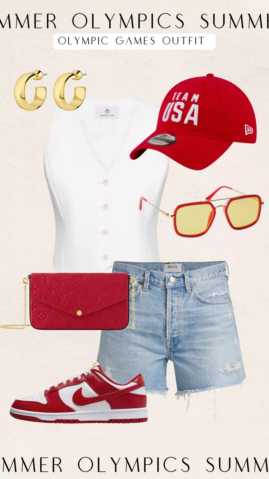 july 4th outfit, olympics outfit, USA outfit